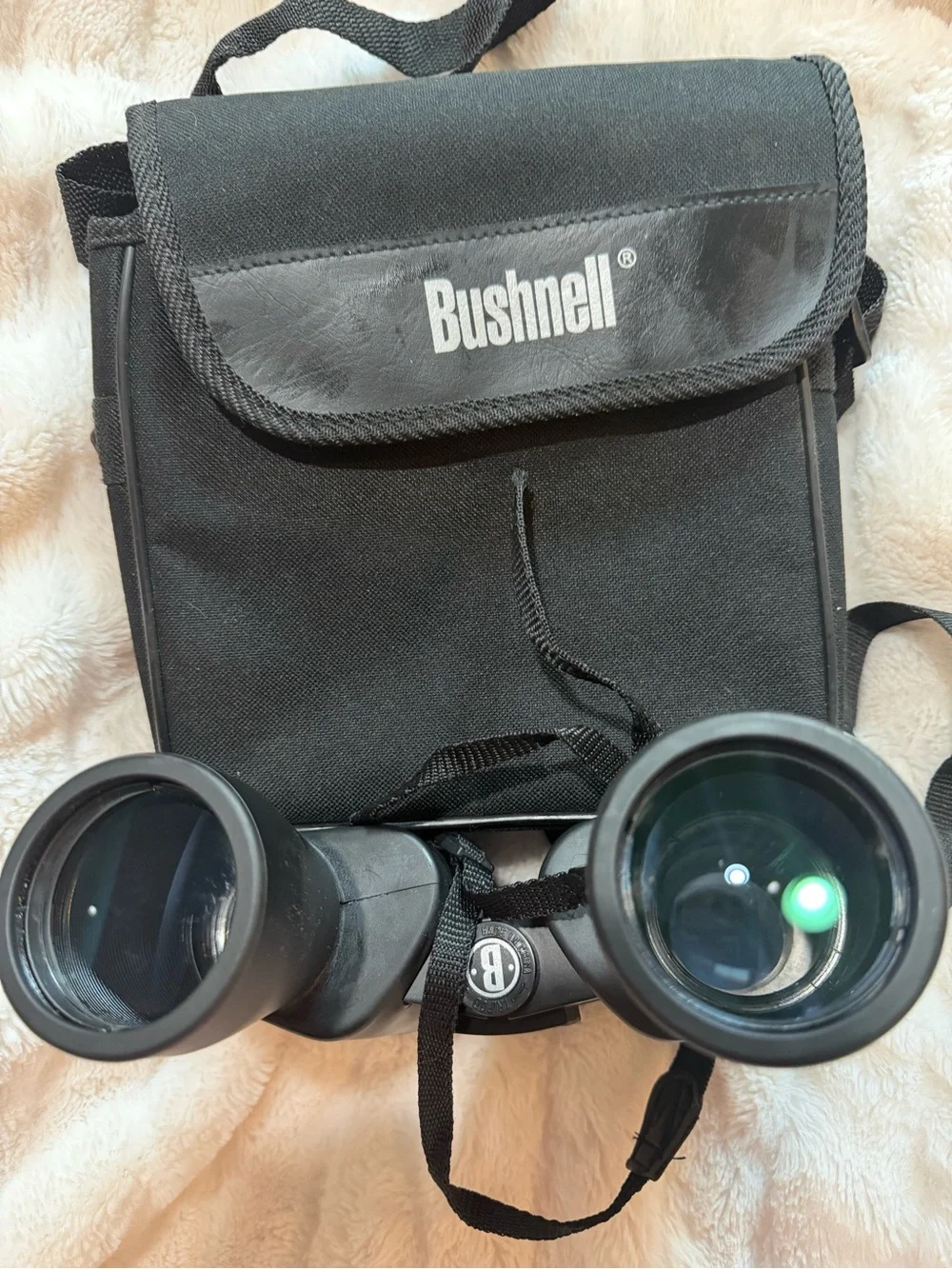 Bushnell Black Binoculars with Carry Case and Neck Strap